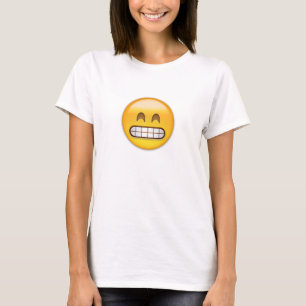 T-shirt Grimacerie du visage avec les yeux de sourire
