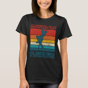 T-shirt Grimper Boulder Vintage Slogan Drôle Climber Gif