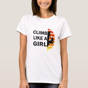 T-shirt Grimper comme une femme escalade rock