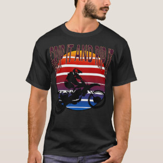 T-shirt Grimpez-Le Et Rip It Dirt Bike Retro Biker MX