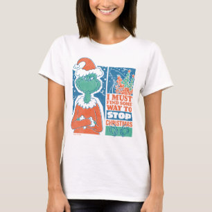 T-shirt Grinch   Arrêtez Noël Graphique Vintage
