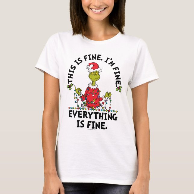 T-shirt Grinch | Everything is Fine (Devant)