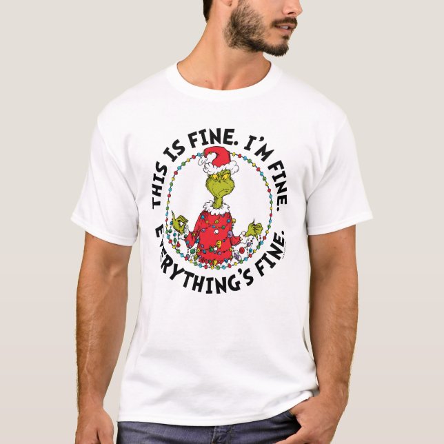 T-shirt Grinch | Everything's Fine (Devant)