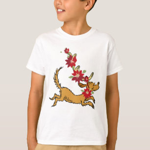 T-shirt Grinch Max Poinsettia de Noël