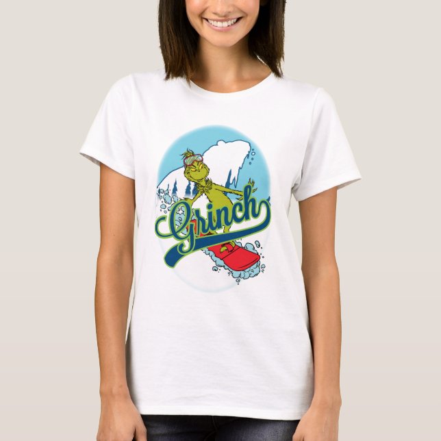 T-shirt Grinch Snowboard (Devant)