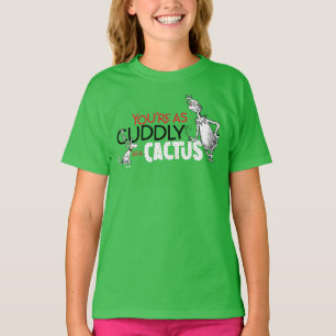 T-shirt Grinch   Tu es aussi câlin qu'un cactus
