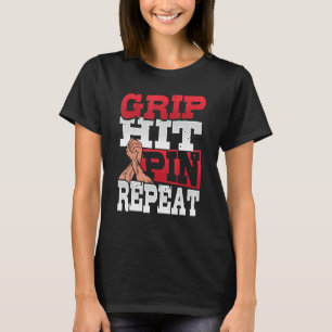 T-shirt Grip Hit Pin Répétez Arm Wrestler 1