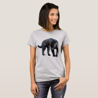 T-shirt gris acier femme Jaguar Diablo