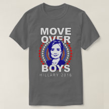 T-shirt gris au-dessus de garçons de Hillary