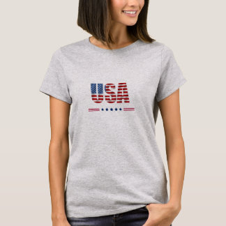 T-shirt gris aux USA