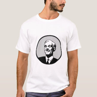 T-shirt Gris de cercle de Ron Paul