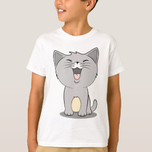 T-shirt Gris de chaton de Kawaii