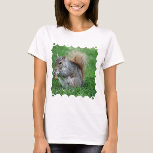 T-shirt gris de dames d'écureuil