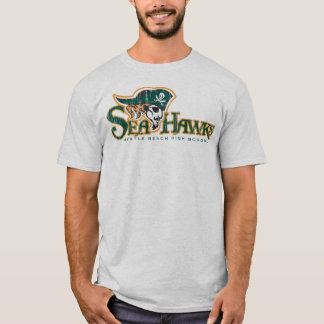 T-shirt gris de décollement Seahawk (L)