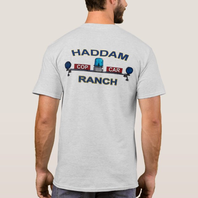 T-shirt gris de HCCR avec le logo bleu (Dos)