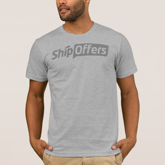 T-shirt Gris de logo (Devant)