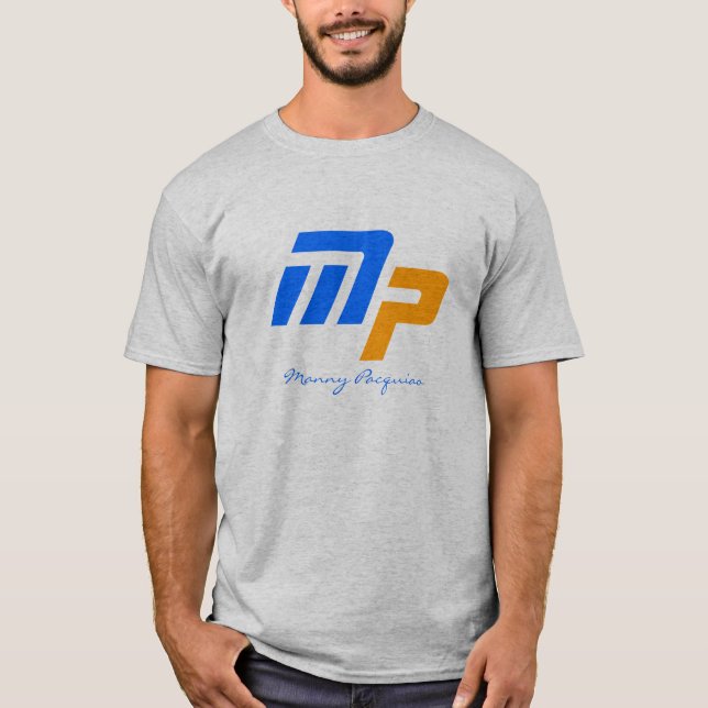 T-shirt Gris de Manny Pacquiao (Devant)