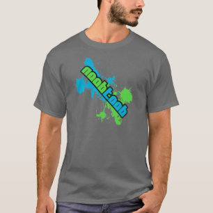 T-shirt Gris de tache de NooBToob