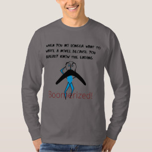 T-shirt Gris 'Déjà connu' Basique à manches longues Boomer
