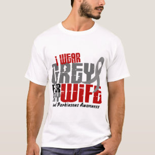 T-shirt GRIS d'USAGE du :maladie de Parkinson I POUR MON
