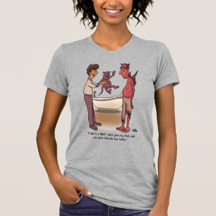 T-shirt gris féminin au Cambodge