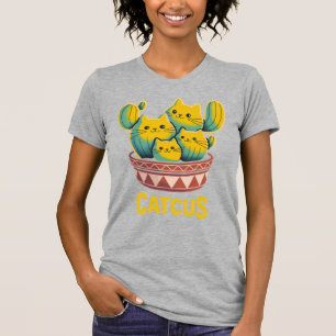 T-shirt gris femme avec un jeu de mots sur les cha