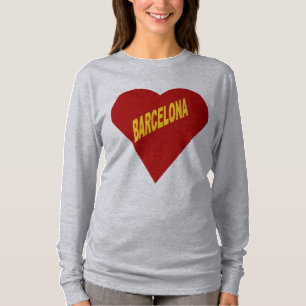 T-shirt gris femme  BARCELONA