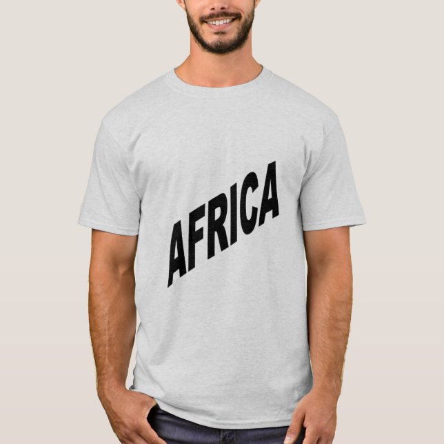 T-shirt gris homme  AFRICA (Front)