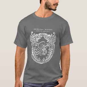 T-shirt Gris islamique de bouclier