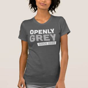 T-shirt Gris Ouvert Depuis 2020 - Choix Positif Des Cheveu