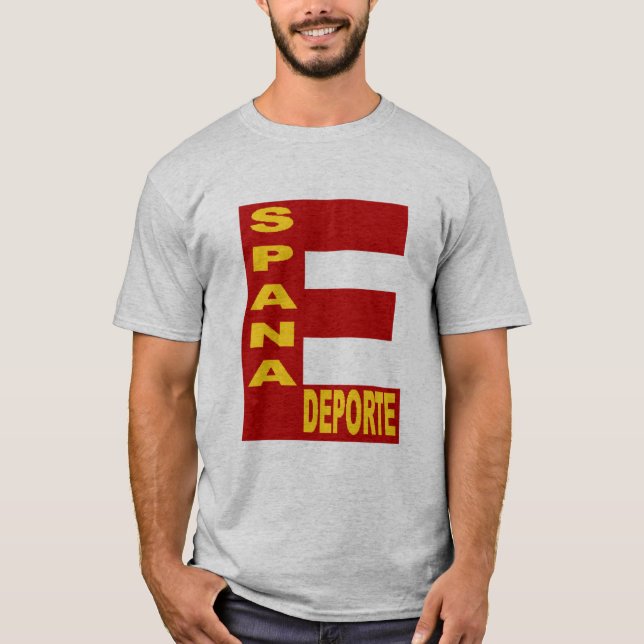 T-shirt gris pour homme ESPANA DEPORTE (Devant)