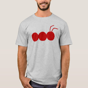 T-shirt gris/rouge de chasseur d'insecte