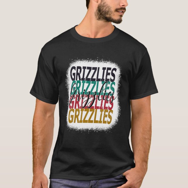 T-shirt Grizzli Enseignant École Sport Ventilateur Esprit  (Devant)