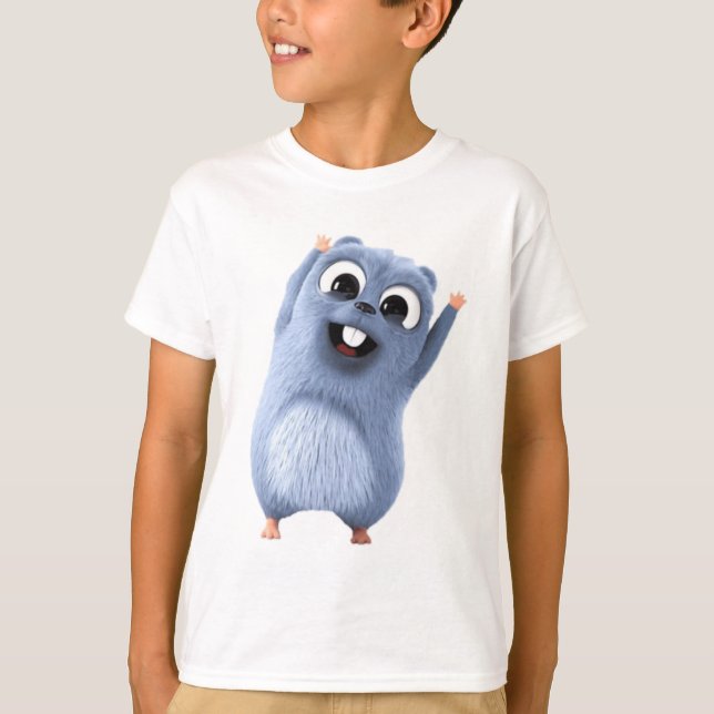 T-shirt grizzli et lemming (Devant)