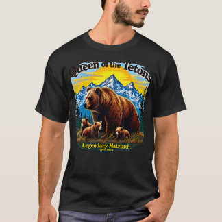 T-shirt Grizzly 399 Hommage Reine Des Tétons Ours
