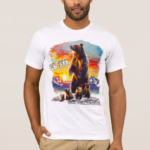 T-shirt Grizzly Bear 399 4 Cubs Grand Teton National Park