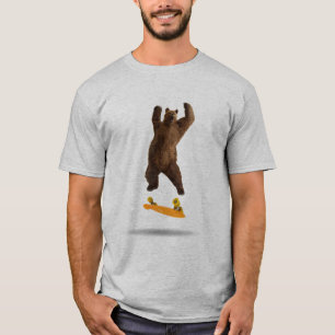 T-shirt Grizzly skateboard
