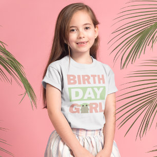 T-shirt Grogu La fille d'anniversaire