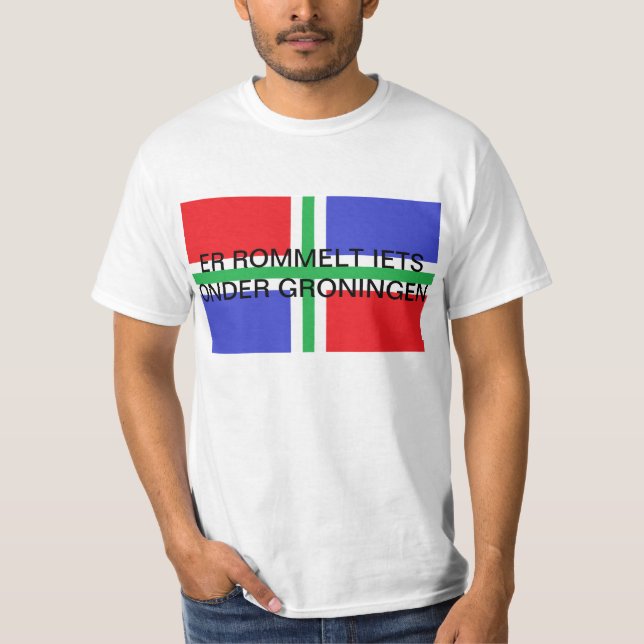 T-shirt Groningue aardbeving (Devant)