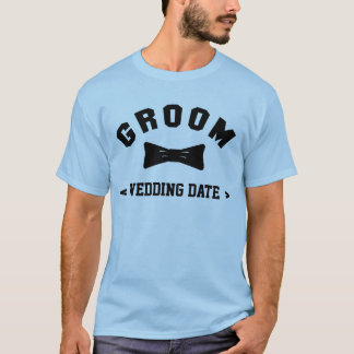 T-shirt Groom (date du Mariage)