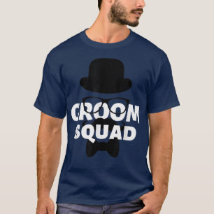 T-shirt Groom Squad Funny Wedding Party Homme Crew Glasses