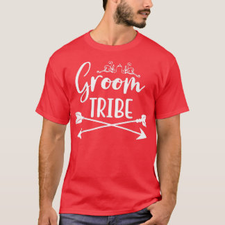 T-shirt Groom Tribe Matching Cute Arrow Wedding Engagement
