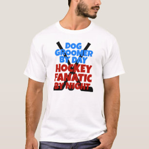 T-shirt Groomer de chiens de hockey