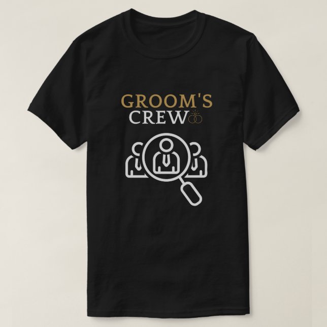 T-shirt Groom's Crew Groomsmen Bachelor Party (Design devant)