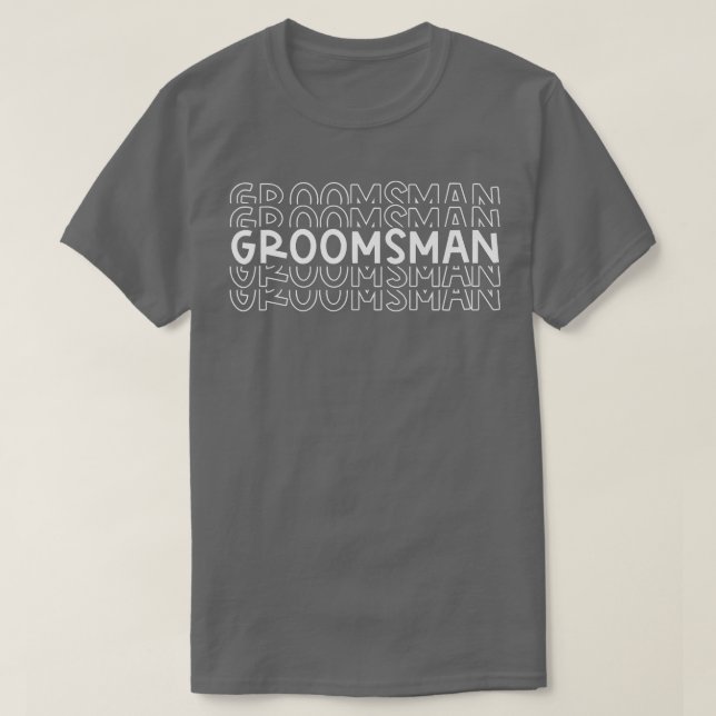 T-shirt Groomsmen Wedding Party Engagement Bridesmaid Groo (Design devant)