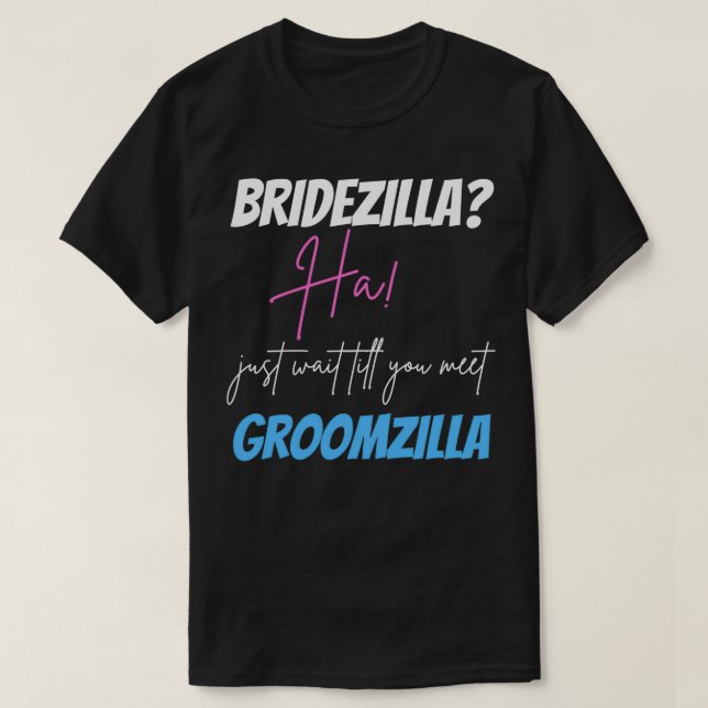 T-shirt Groomzilla Et Bridezilla Design (Design devant)