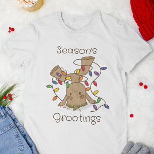 T-shirt Groot blotti dans les lumières des fêtes