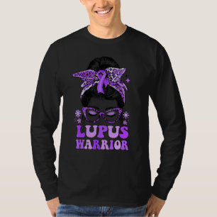 T-shirt Groovy Bun Messy Léopard Ruban Violet Lupus Guerri