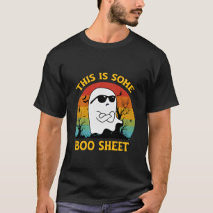 T-shirt Groovy C'est du papier fantôme Boo rétro Halloween