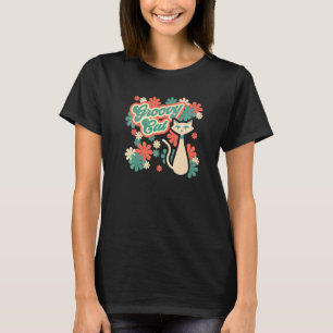 T-shirt Groovy Cool Funky Chat Psychedelic Rétro Vintage 6